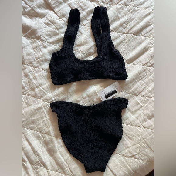 Hunza G NWT Black Juno Crinkle Bikini - Picture 5 of 5